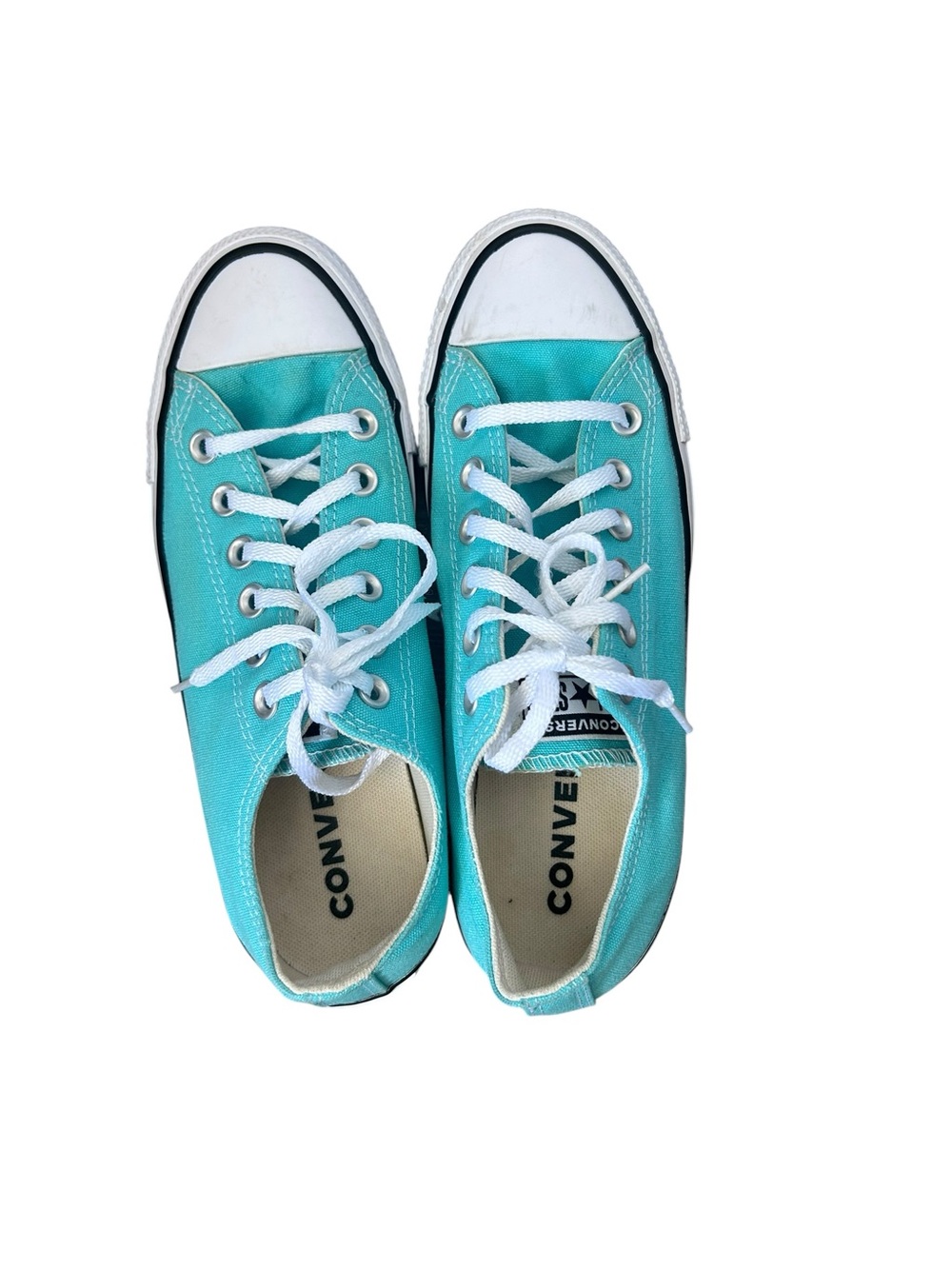 Converse Mint Green Low Top Sneaker Size Women 7.5 Men 5.5 - Picture 5 of 11